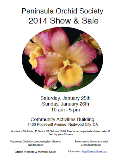2014 Orchid Show Poster
